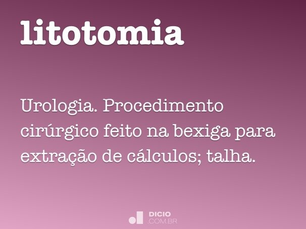 litotomia