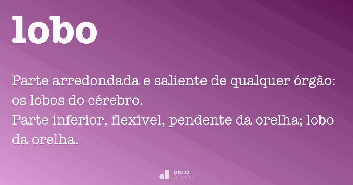 Lobo - Dicio, Dicionário Online de Português