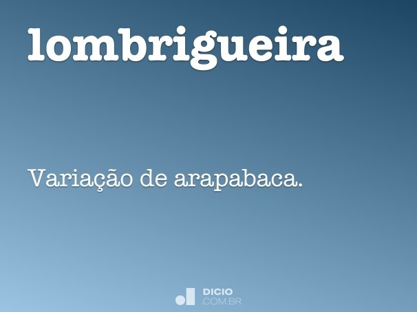 lombrigueira