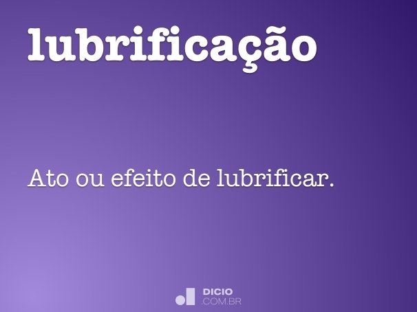 lubrificação