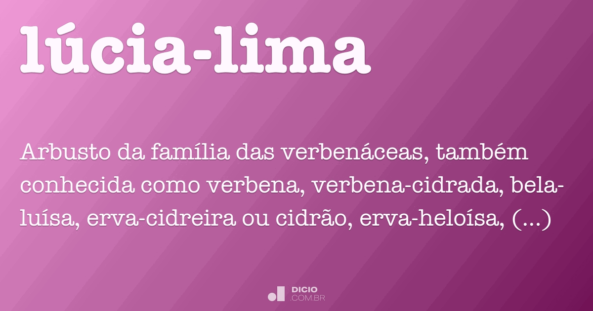 Lúcialima Dicio, Dicionário Online de Português