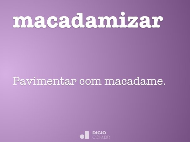 macadamizar