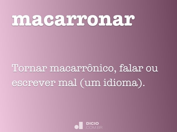 macarronar