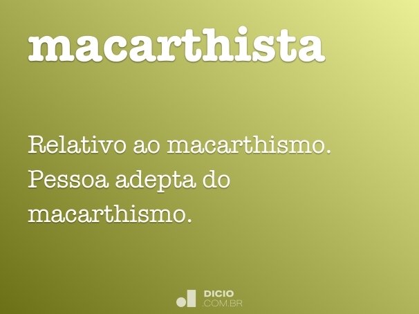 macarthista