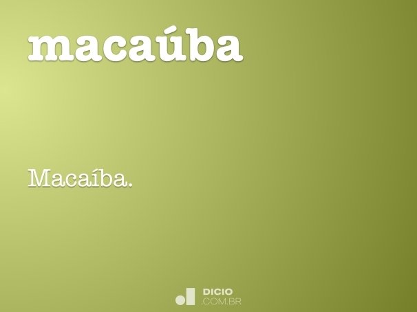 macaúba