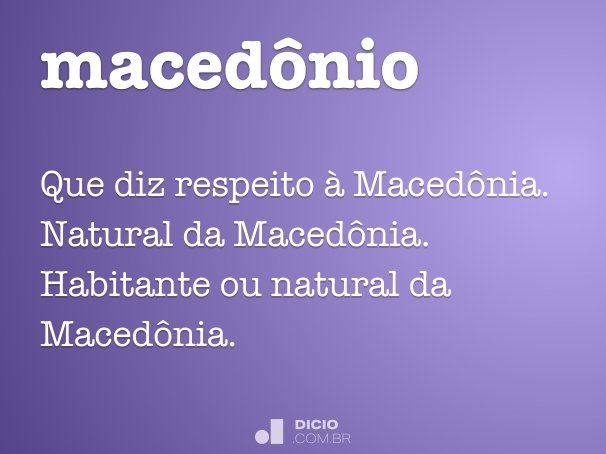 macedônio