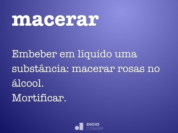 macerar