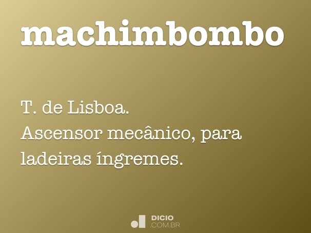 machimbombo