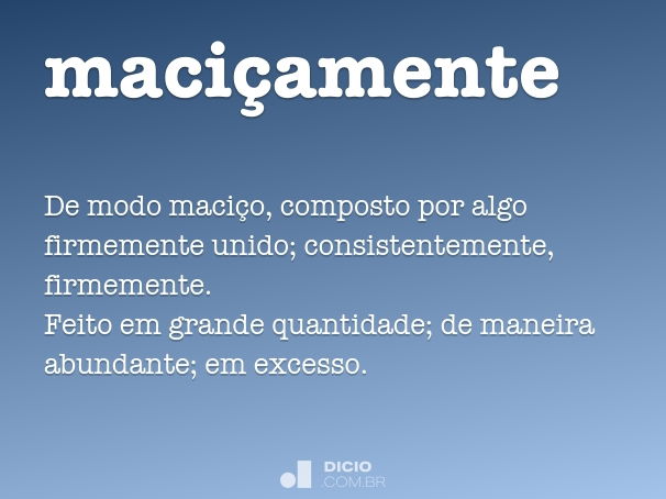 maciçamente