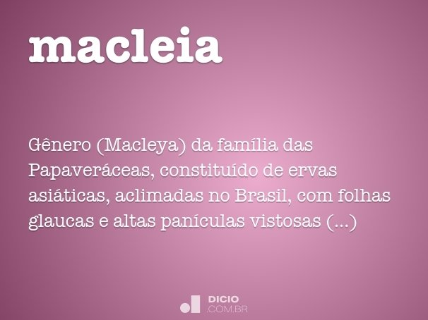 macleia