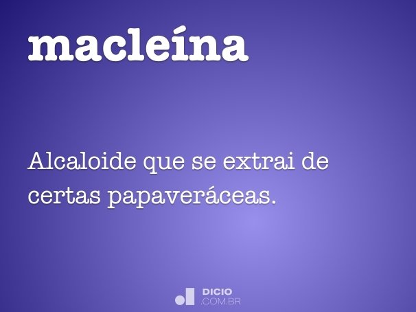 macleína