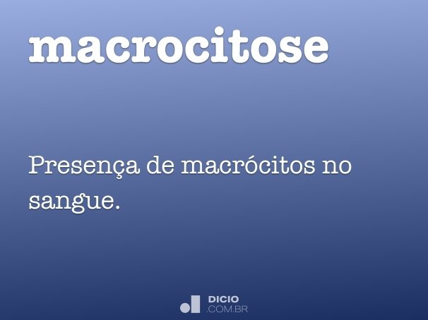 macrocitose