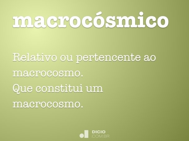 macrocósmico