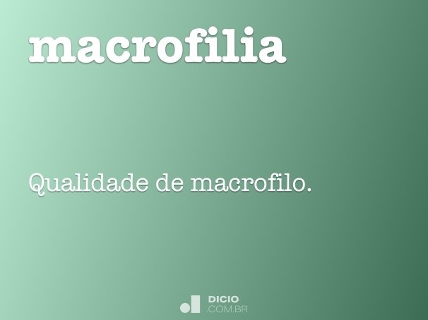 macrofilia