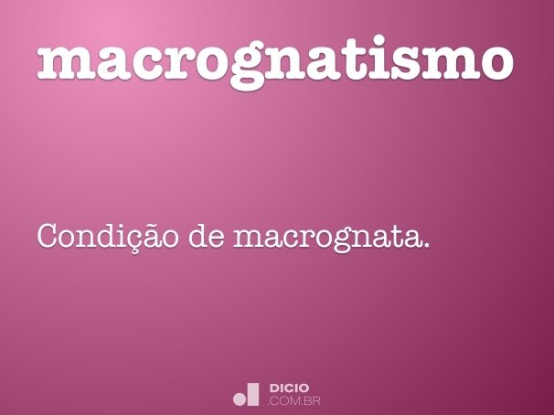 macrognatismo