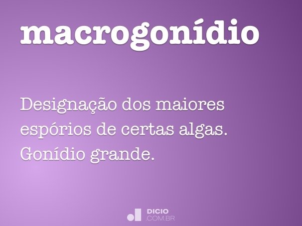 macrogonídio