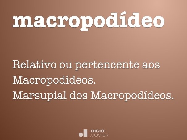 macropodídeo