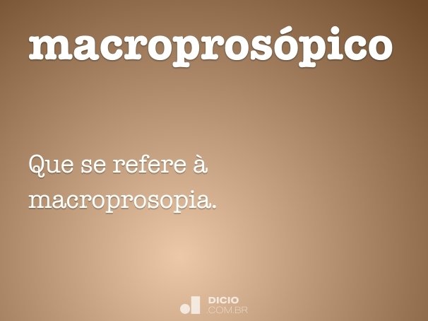 macroprosópico