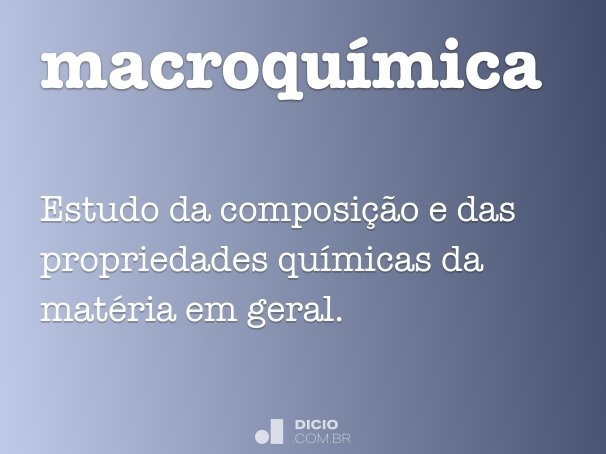 macroquímica