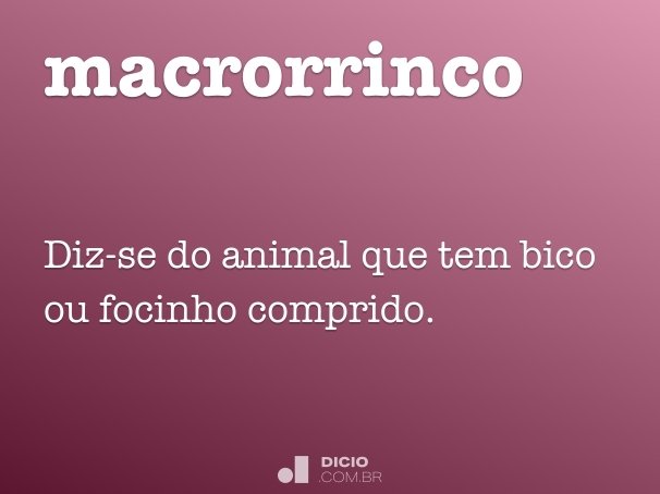 macrorrinco