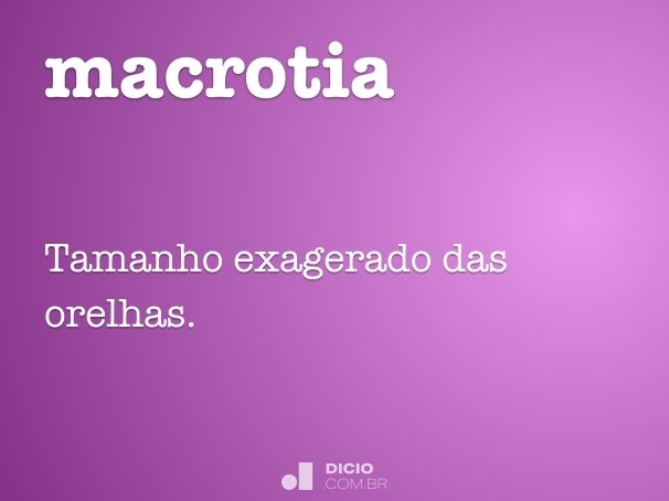 macrotia