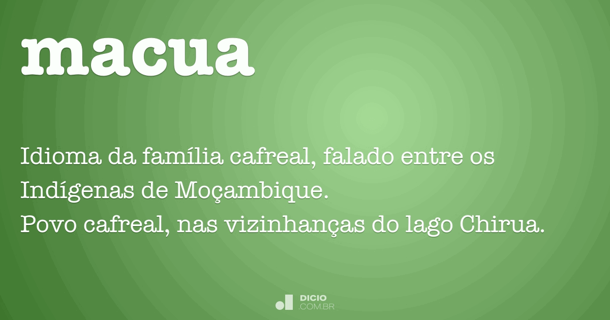 Dicionário Macua-Português - ma-schamba