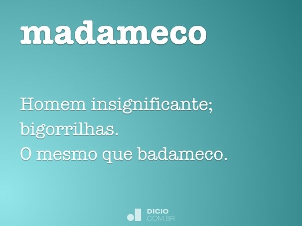 Madame - Dicio, Dicionário Online de Português