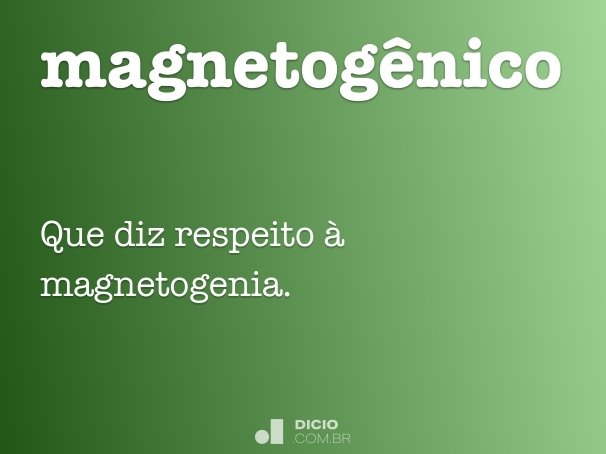 magnetogênico