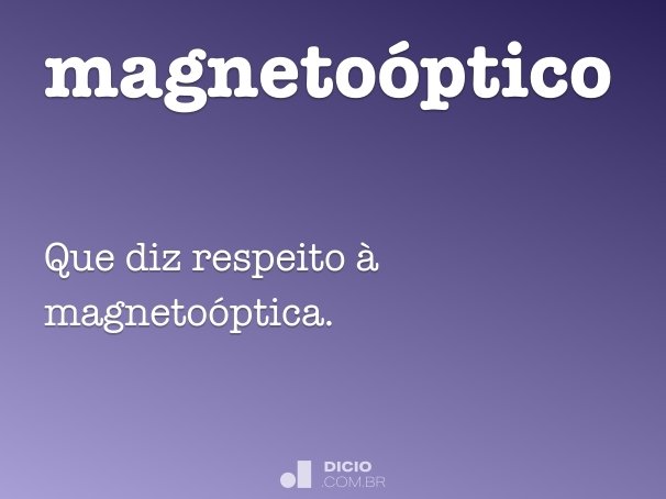 magnetoóptico