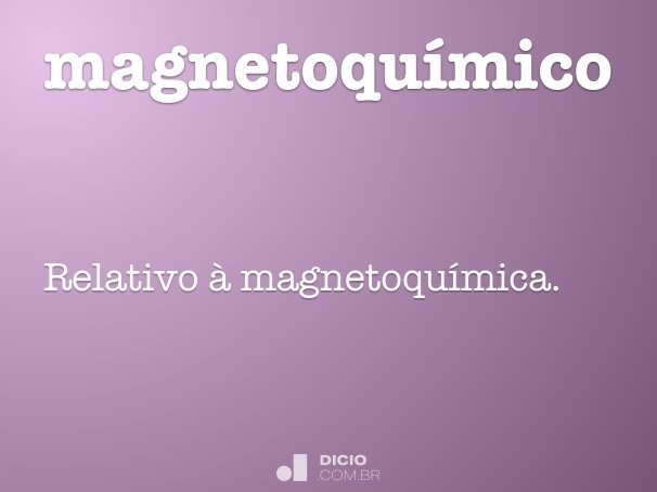 magnetoquímico