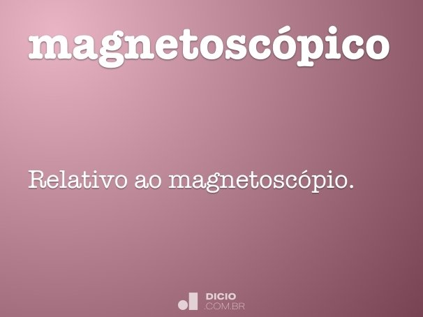 magnetoscópico