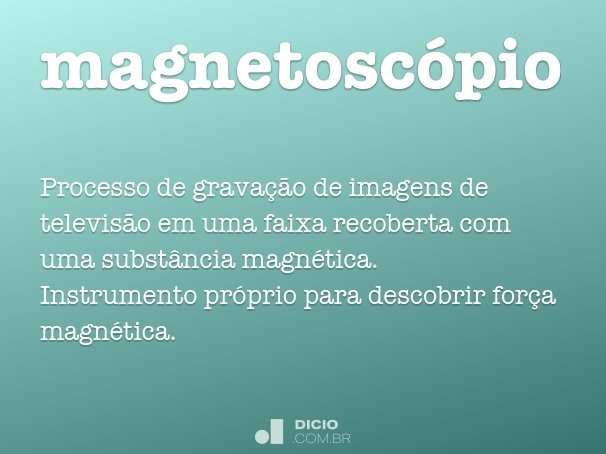 magnetoscópio