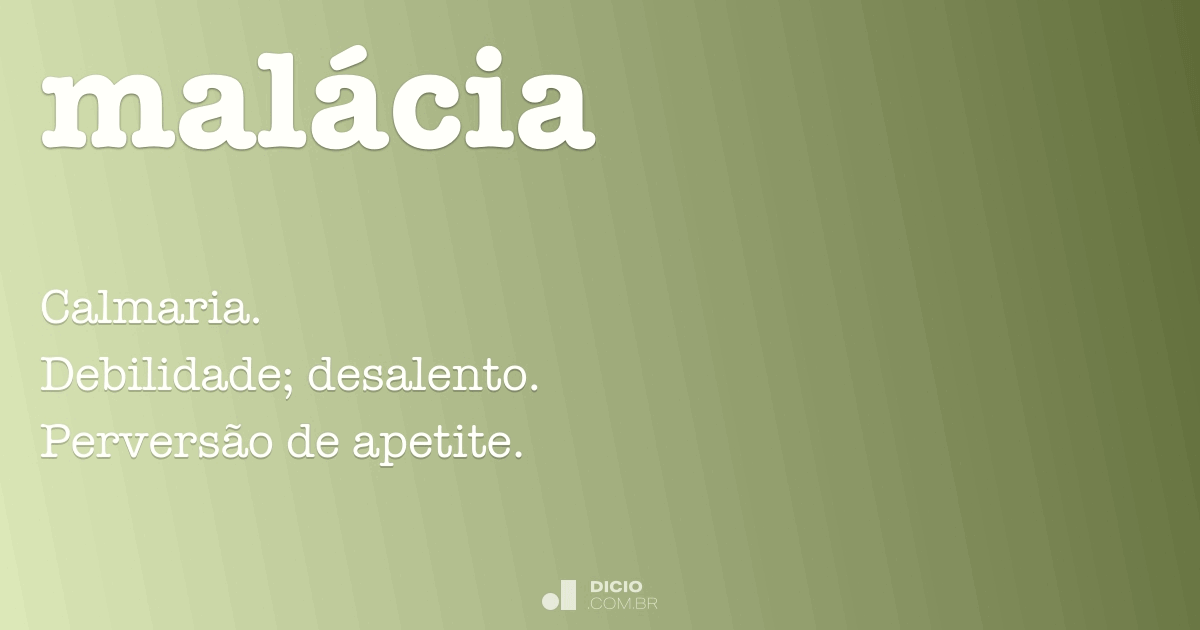 Malícia - Dicio, Dicionário Online de Português