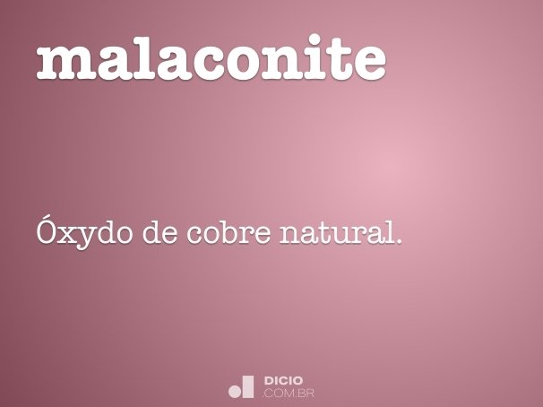 malaconite