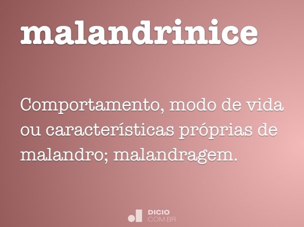 malandrinice