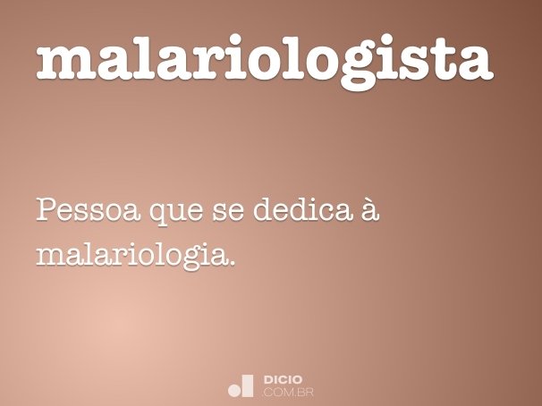 malariologista
