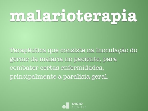 malarioterapia