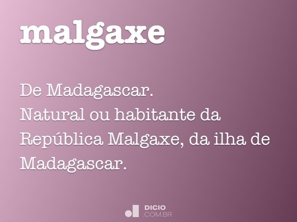 malgaxe