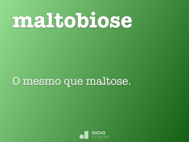 maltobiose