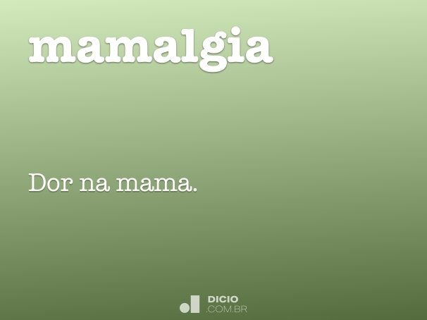 mamalgia