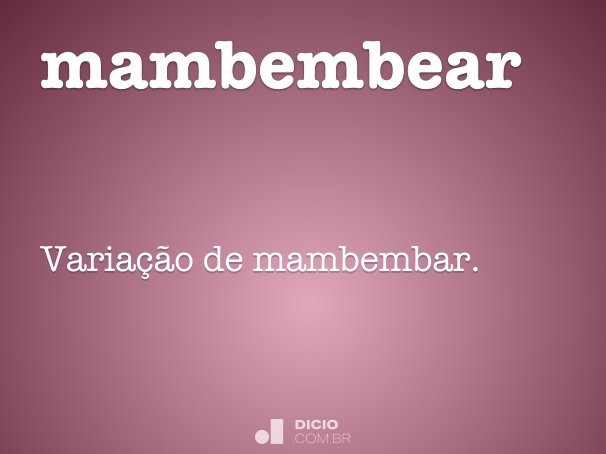 mambembear