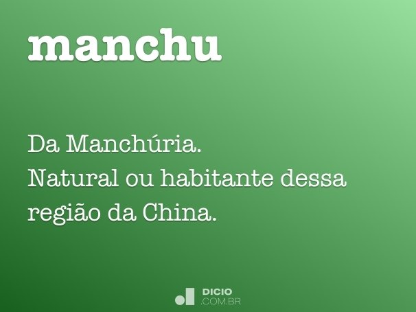 manchu