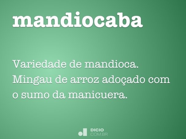 mandiocaba