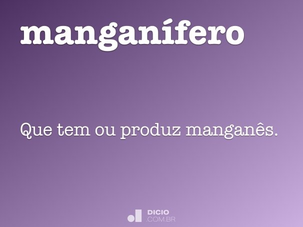 manganífero