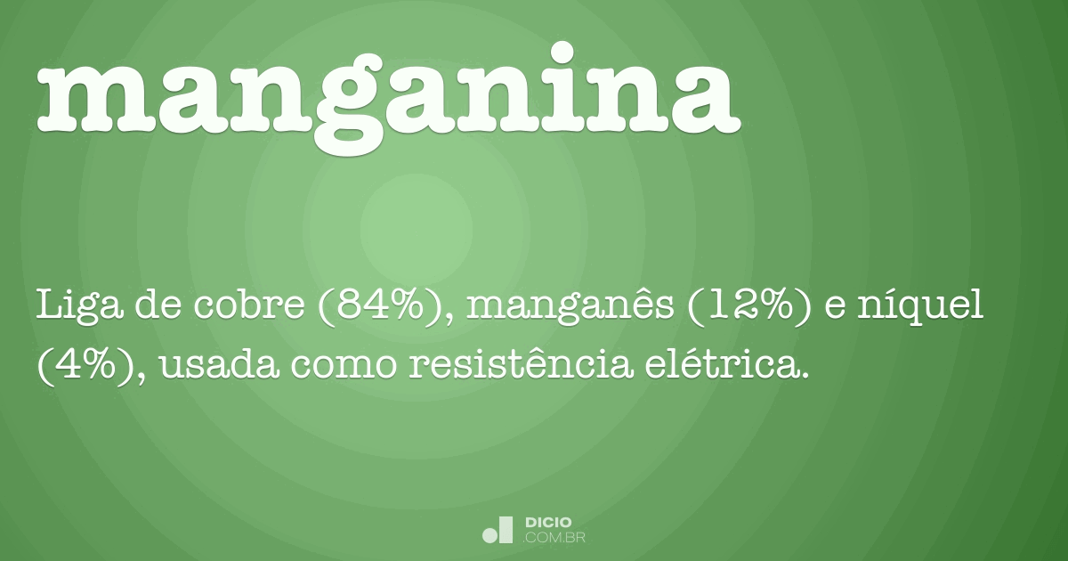 Manganina Dicio, Dicionário Online de Português