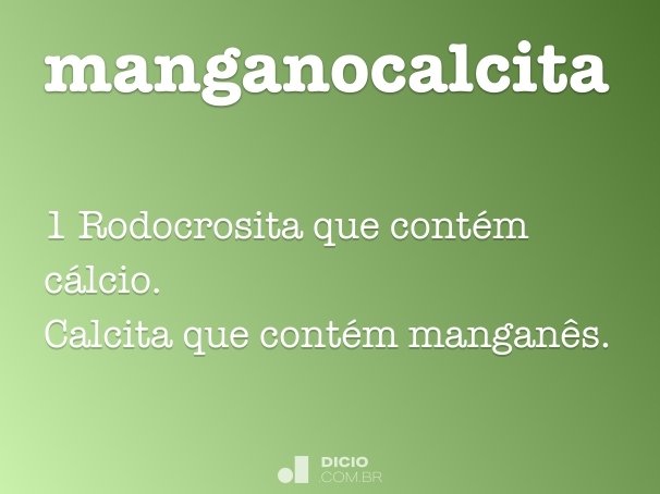 manganocalcita