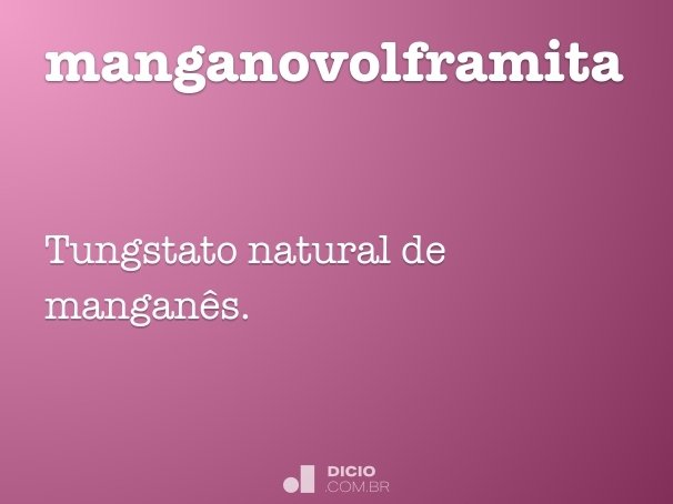 manganovolframita