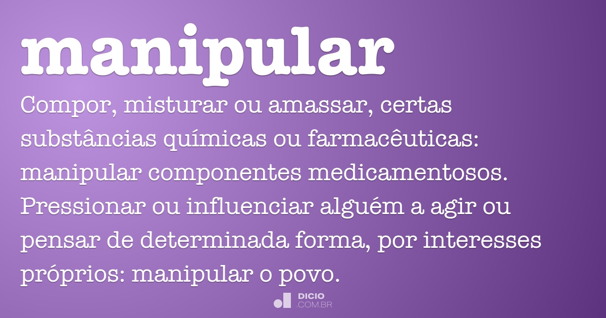 QUE SIGNIFICA MANIPULAR A UNA PERSONA ¿Enamorarse al Pensar?