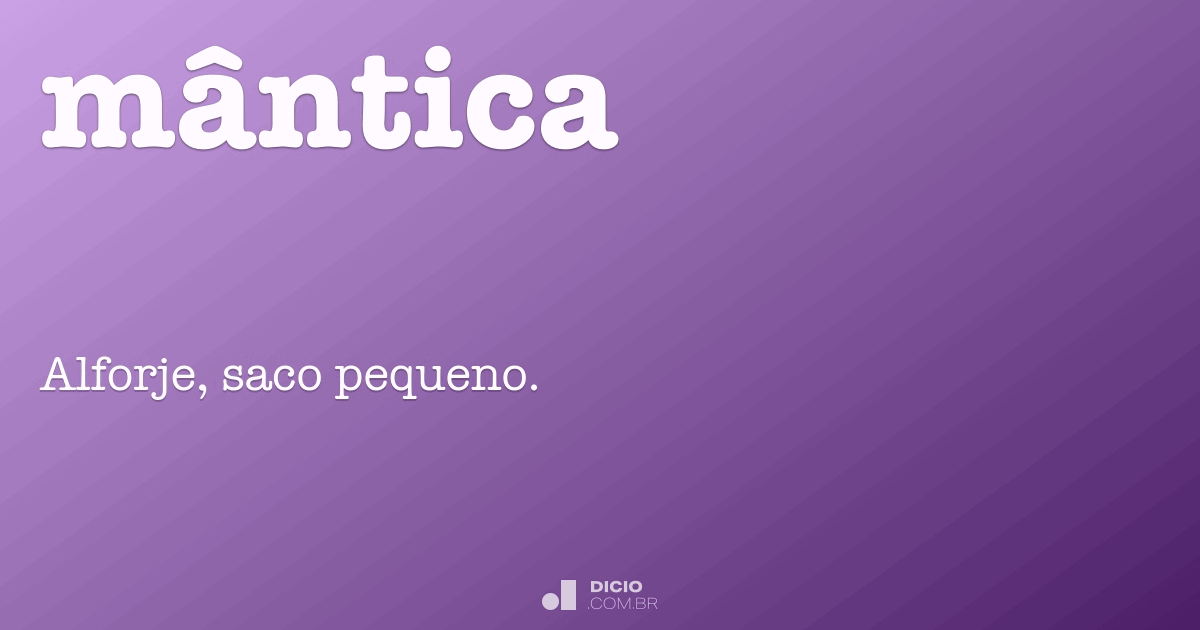 Mântica Dicio Dicionário Online de Português