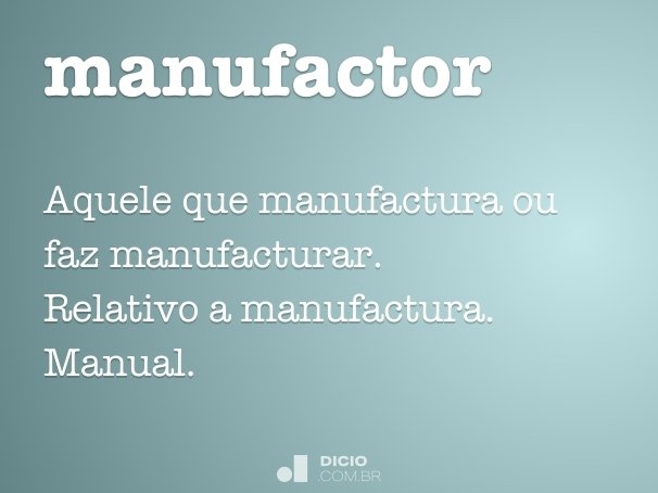 manufactor